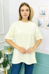 155256 Oversize Baskisiz Duz Tshirt